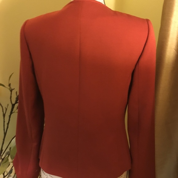 Tahari brown/ orange blazer - Picture 4 of 16